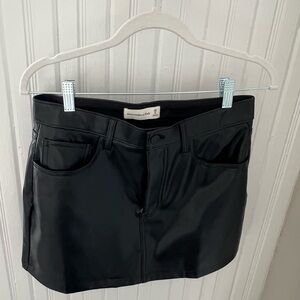 Abercrombie & Fitch Sleek Black Mini Skirt